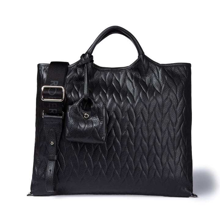 Joy Alina 5 in 1 borsa in pelle trasformabile con tracolla staccabile e charms porta AirPods