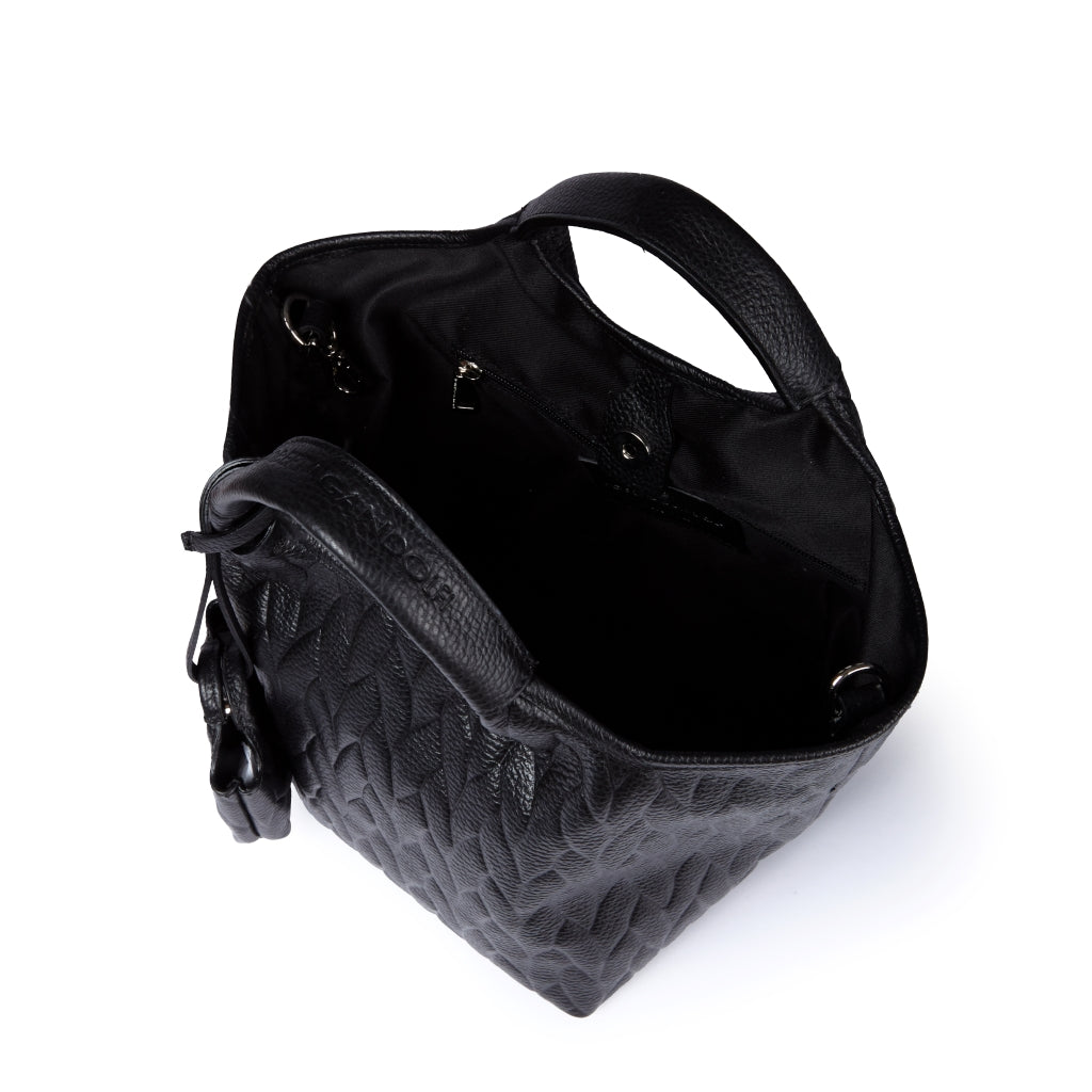 Joy Alina 5 in 1 borsa in pelle trasformabile con tracolla staccabile e charms porta AirPods