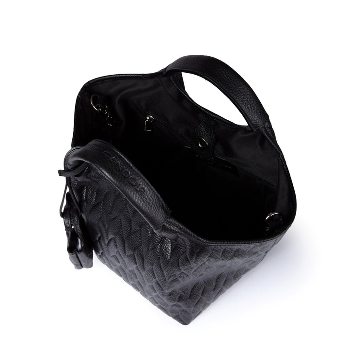 Joy Alina 5 in 1 borsa in pelle trasformabile con tracolla staccabile e charms porta AirPods