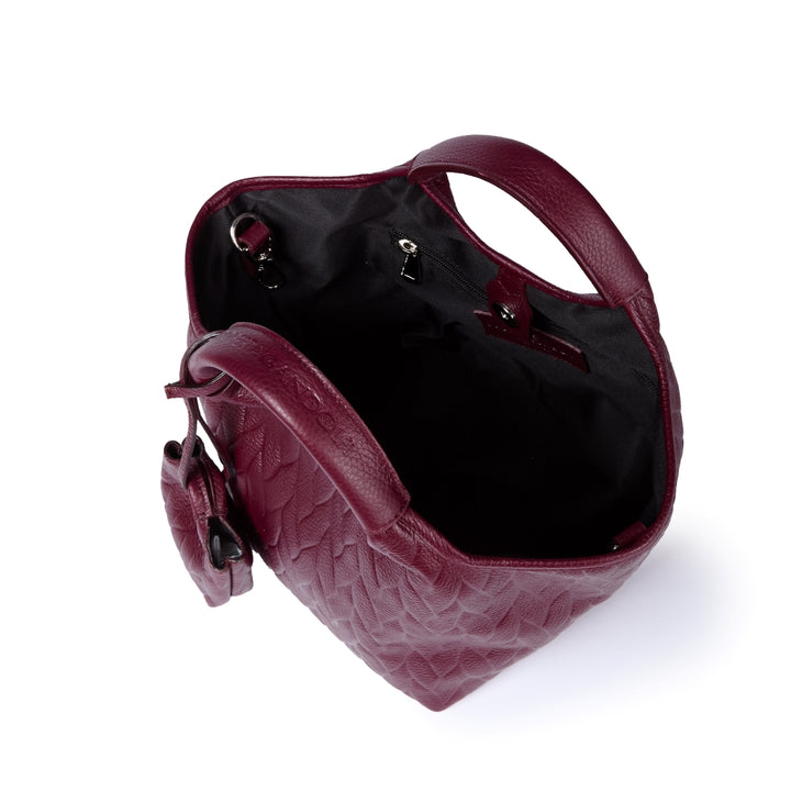 Joy Alina 5 in 1 borsa in pelle trasformabile con tracolla staccabile e charms porta AirPods