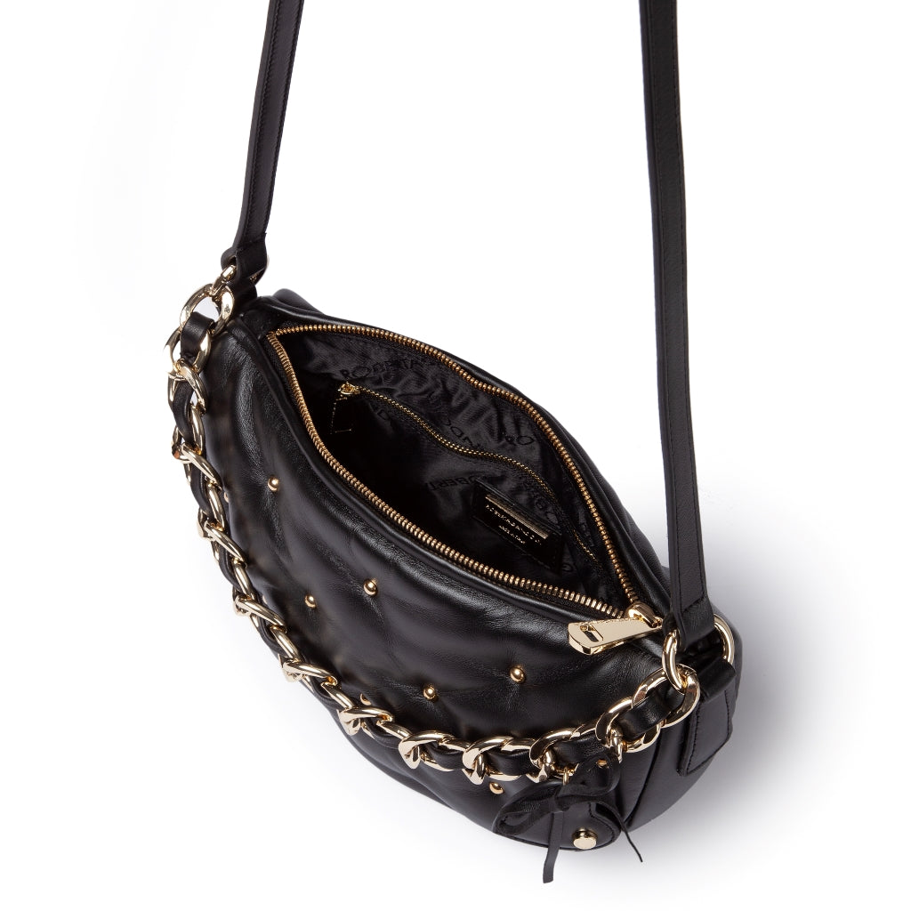 Marika baguette in soft nappa with transforming shoulder strap