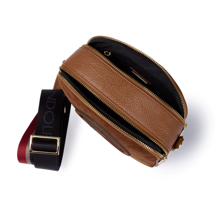 Grace woven elongated bag in braided calfskin