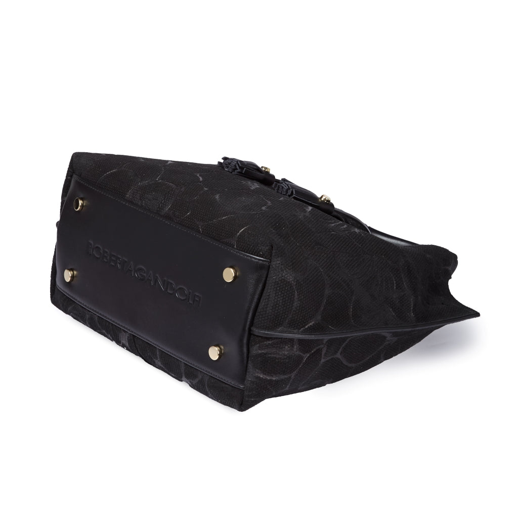 Grace woven elongated bag in braided calfskin