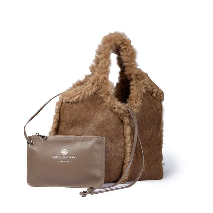 Grace woven elongated bag in braided calfskin