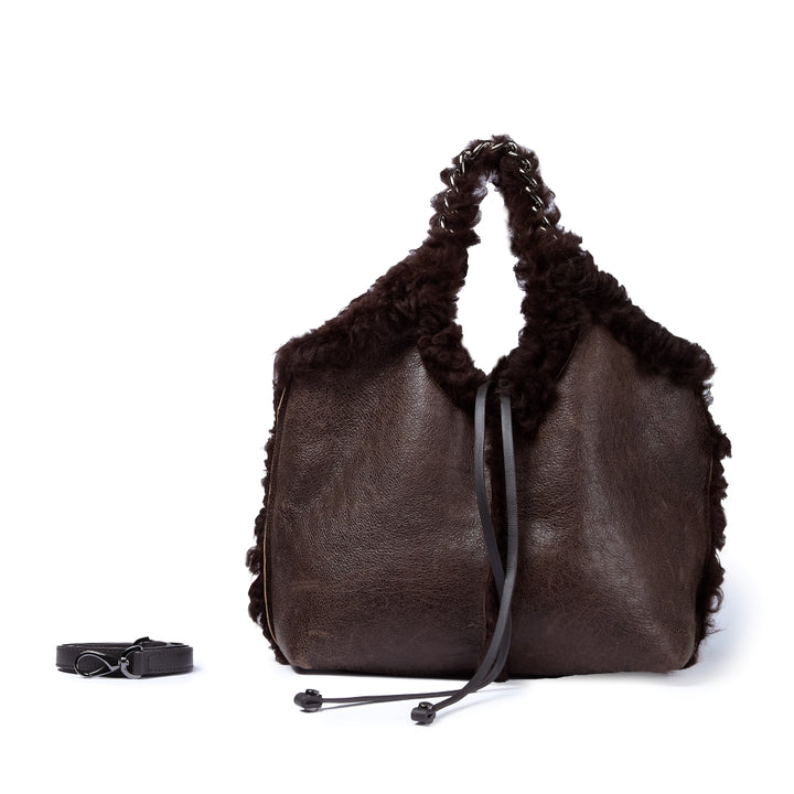 Grace woven elongated bag in braided calfskin