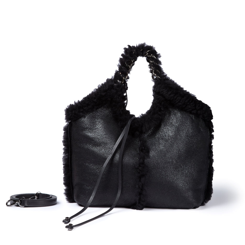 Grace woven elongated bag in braided calfskin