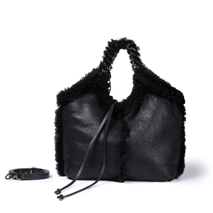 Grace woven elongated bag in braided calfskin