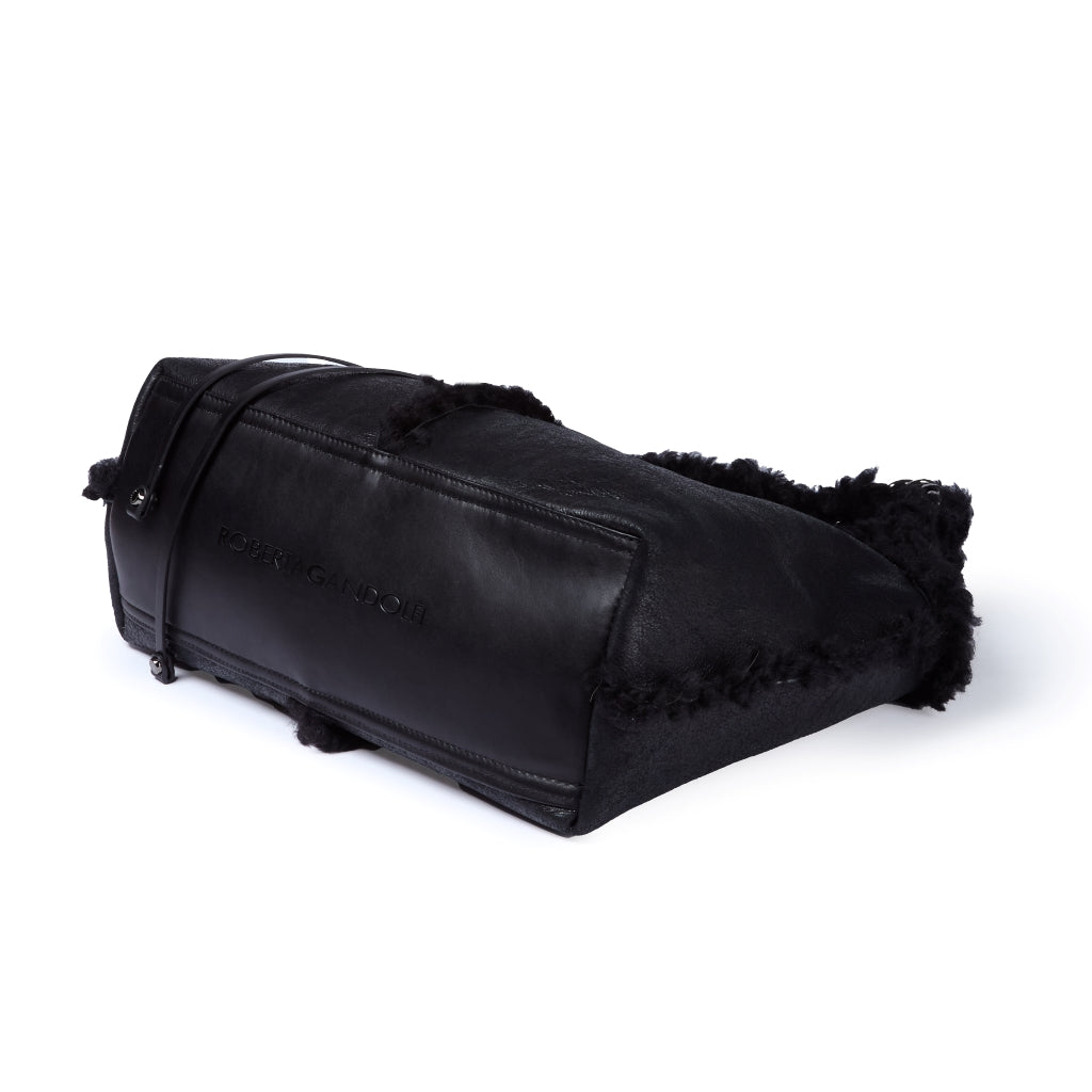 Grace woven elongated bag in braided calfskin