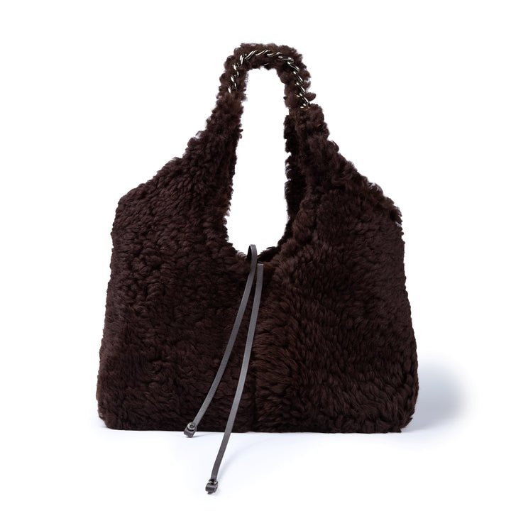 Grace woven elongated bag in braided calfskin