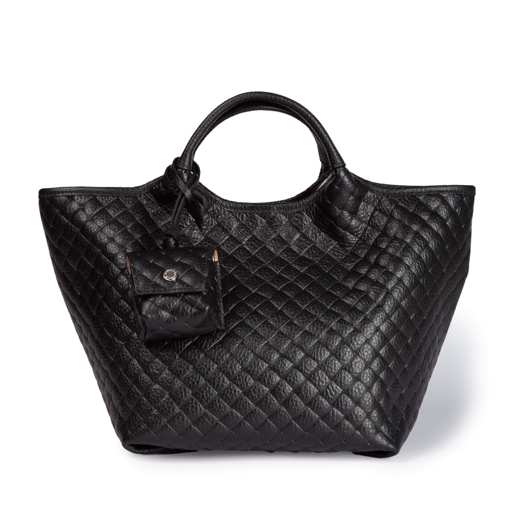 Joy Woven 5 in 1 borsa in pelle trasformabile con tracolla staccabile e charms porta AirPods