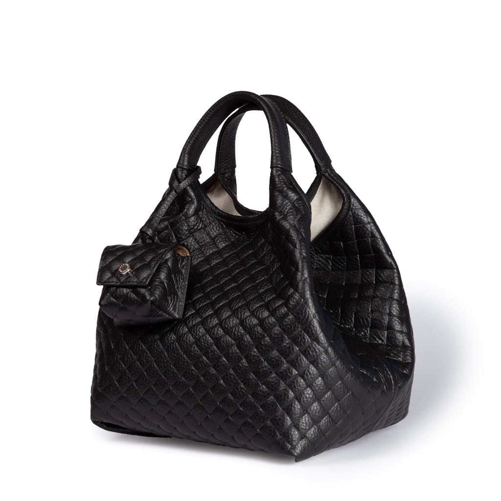 Joy Woven 5 in 1 borsa in pelle trasformabile con tracolla staccabile e charms porta AirPods