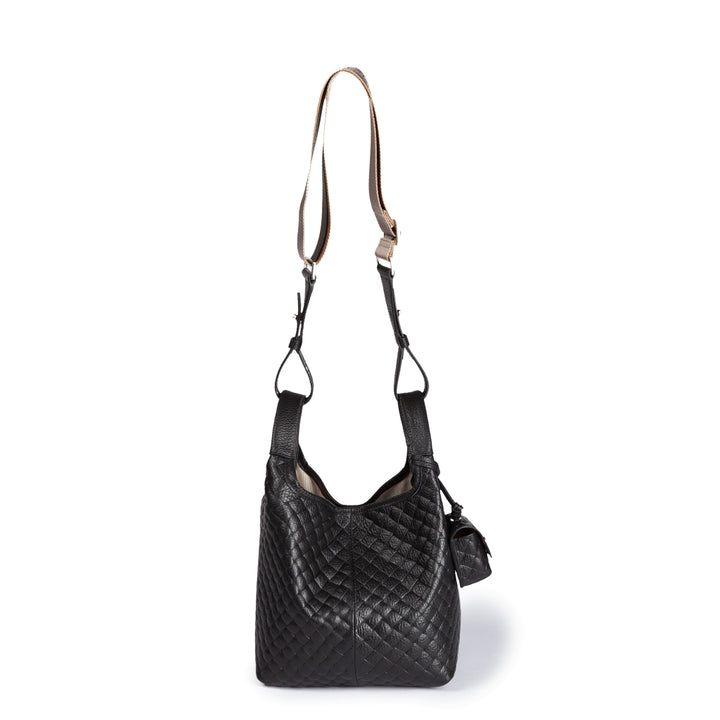 Joy Woven 5 in 1 borsa in pelle trasformabile con tracolla staccabile e charms porta AirPods