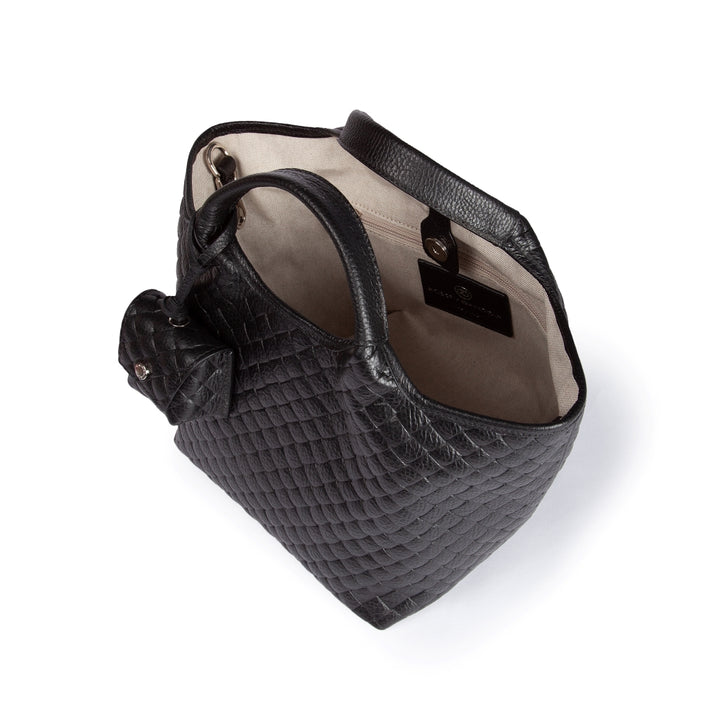 Joy Woven 5 in 1 borsa in pelle trasformabile con tracolla staccabile e charms porta AirPods