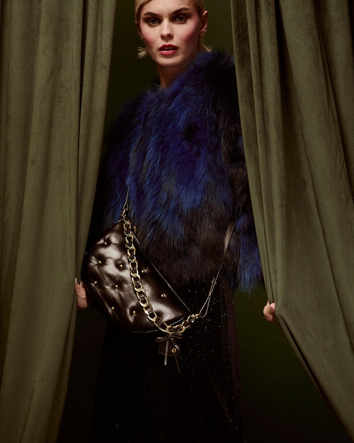 Marika baguette in soft nappa with transforming shoulder strap