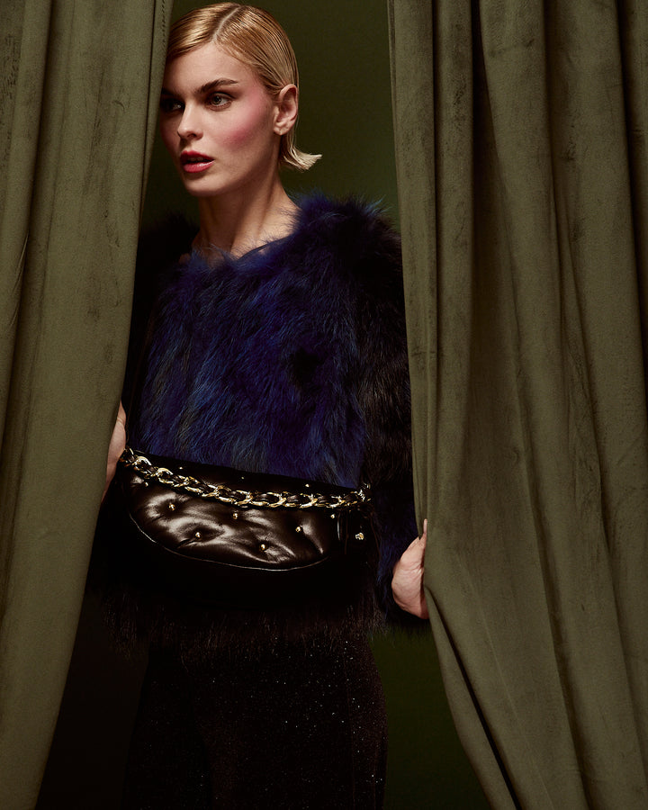 Marika baguette in soft nappa with transforming shoulder strap