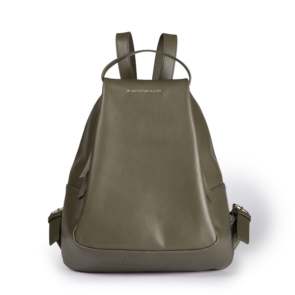 Micol Backpack in vitello liscio multitasche