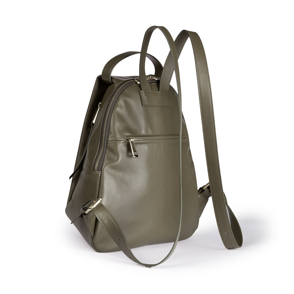 Micol Backpack in vitello liscio multitasche