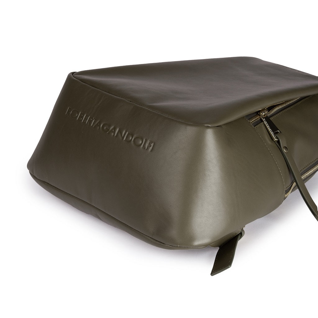 Micol Backpack in vitello liscio multitasche