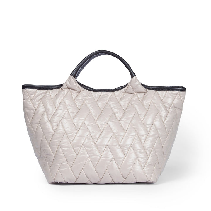 Joy Puffy convertible bag 5 models in 1 in anti-drop fabric, calfskin finishes and detachable shoulder strap