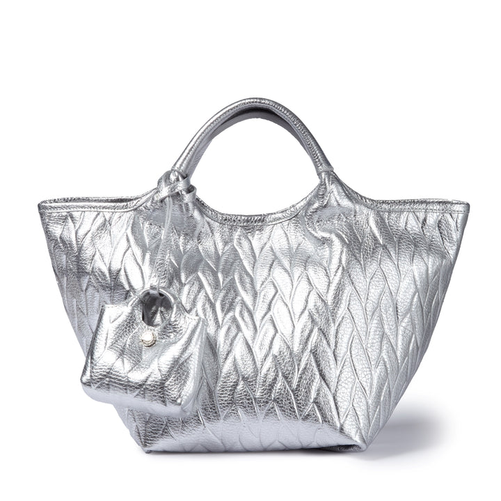 Joy Alina 5 in 1 borsa in pelle trasformabile con tracolla staccabile e charms porta AirPods