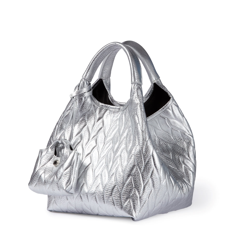 Joy Alina 5 in 1 borsa in pelle trasformabile con tracolla staccabile e charms porta AirPods