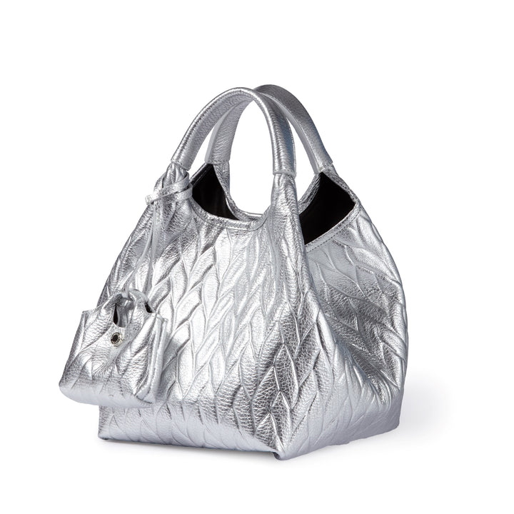 Joy Alina 5 in 1 borsa in pelle trasformabile con tracolla staccabile e charms porta AirPods