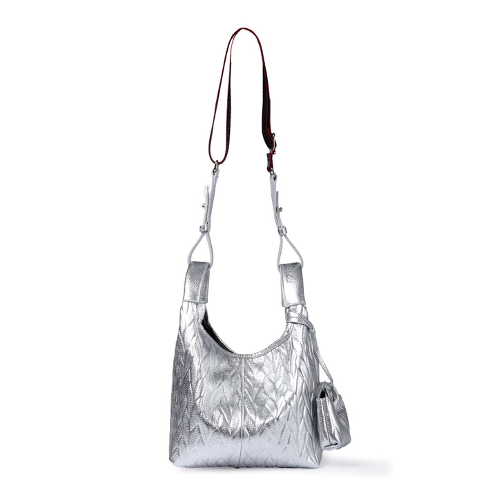 Joy Alina 5 in 1 borsa in pelle trasformabile con tracolla staccabile e charms porta AirPods