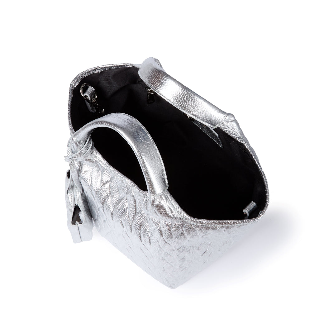 Joy Alina 5 in 1 borsa in pelle trasformabile con tracolla staccabile e charms porta AirPods