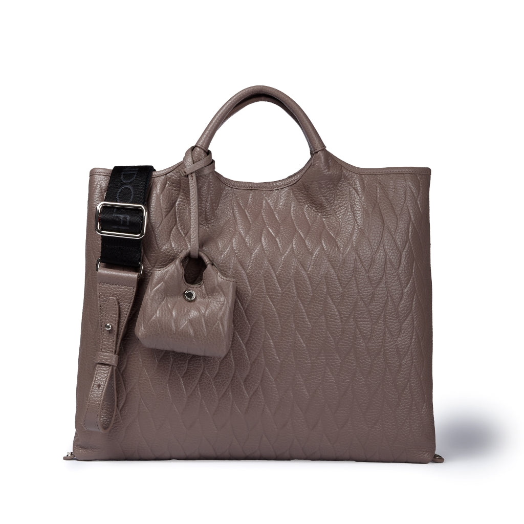 Joy Alina 5 in 1 borsa in pelle trasformabile con tracolla staccabile e charms porta AirPods