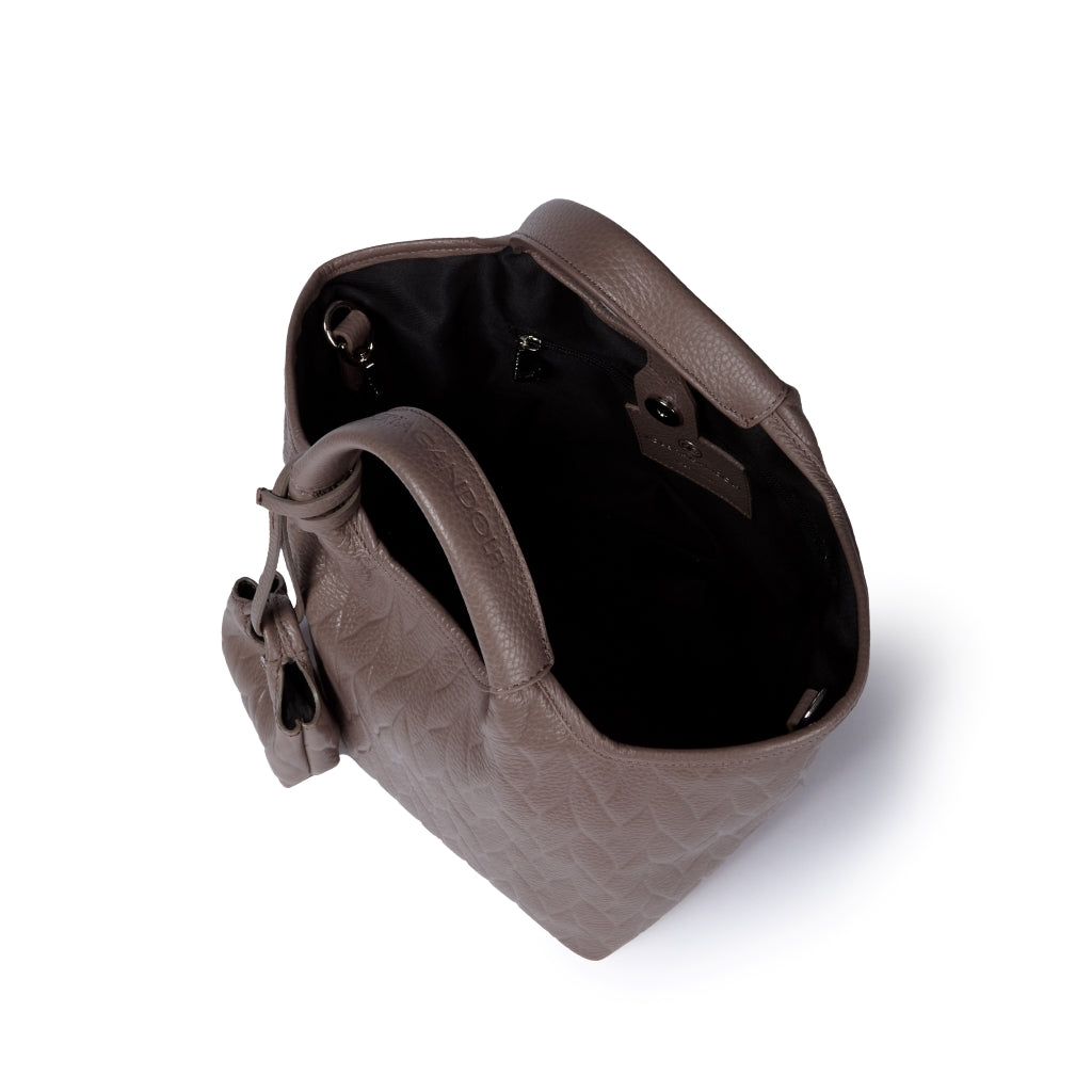 Joy Alina 5 in 1 borsa in pelle trasformabile con tracolla staccabile e charms porta AirPods