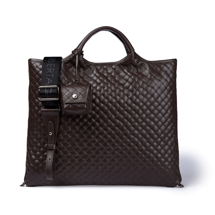 Joy Woven 5 in 1 borsa in pelle trasformabile con tracolla staccabile e charms porta AirPods