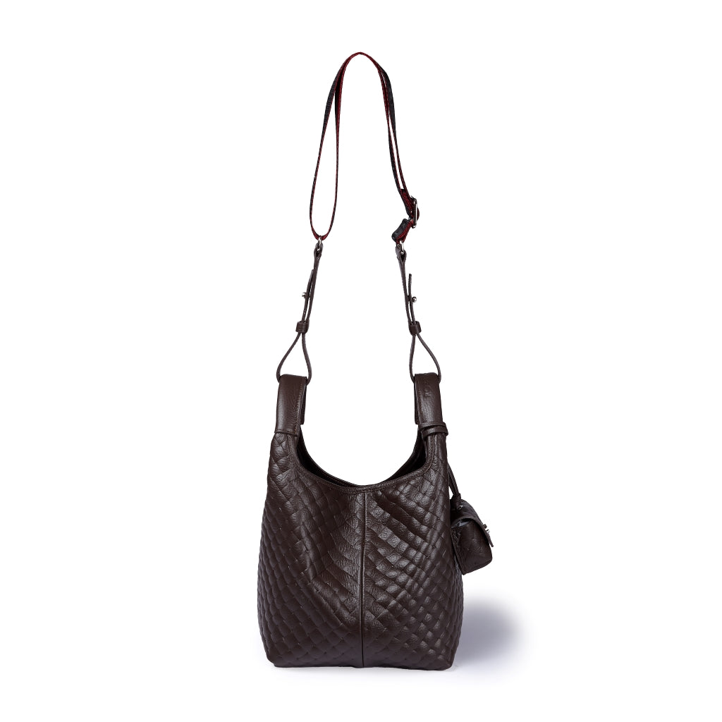 Joy Woven 5 in 1 borsa in pelle trasformabile con tracolla staccabile e charms porta AirPods