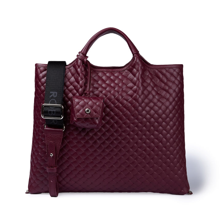 Joy Woven 5 in 1 borsa in pelle trasformabile con tracolla staccabile e charms porta AirPods