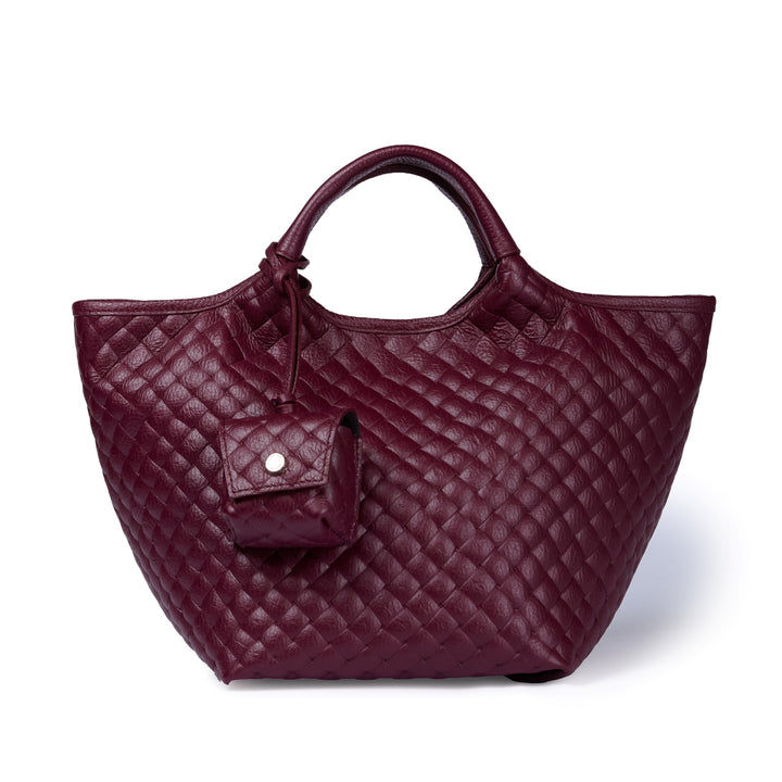 Joy Woven 5 in 1 borsa in pelle trasformabile con tracolla staccabile e charms porta AirPods