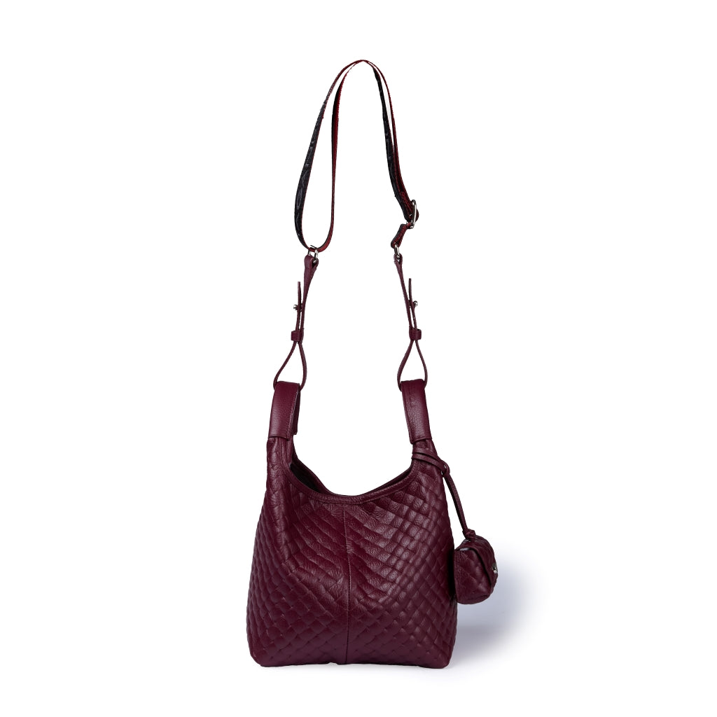 Joy Woven 5 in 1 borsa in pelle trasformabile con tracolla staccabile e charms porta AirPods