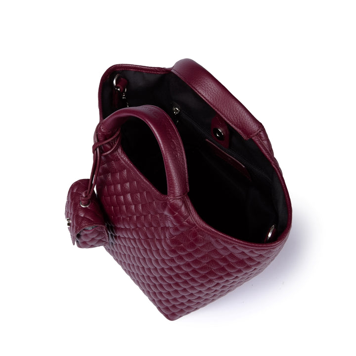 Joy Woven 5 in 1 borsa in pelle trasformabile con tracolla staccabile e charms porta AirPods