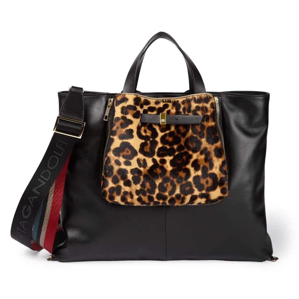 Joy 2.0 Pony – Borsa Trasformabile in Vitello Liscio e Cavallino con Mini Bag Removibile