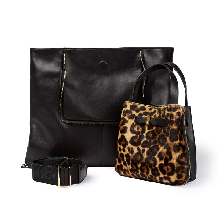 Joy 2.0 Pony – Borsa Trasformabile in Vitello Liscio e Cavallino con Mini Bag Removibile