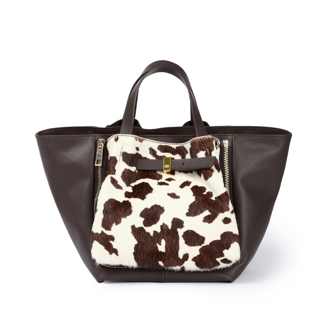 Joy 2.0 Pony – Borsa Trasformabile in Vitello Liscio e Cavallino con Mini Bag Removibile