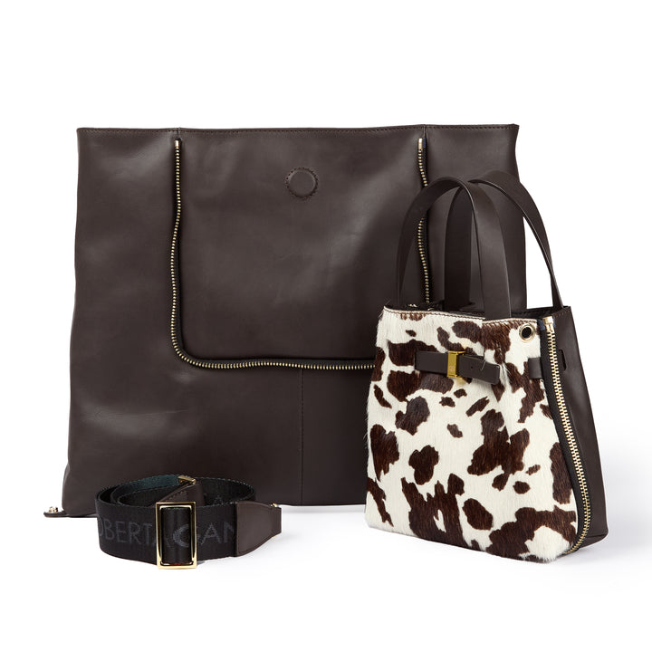 Joy 2.0 Pony – Borsa Trasformabile in Vitello Liscio e Cavallino con Mini Bag Removibile