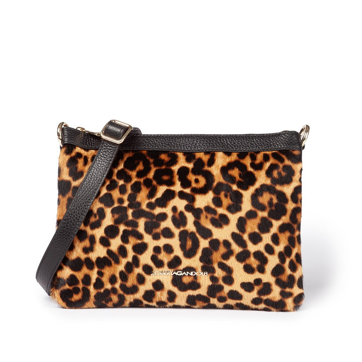 Alice Pony small borsa in cavallino e pelle martellata con tracolla regolabile e staccabile