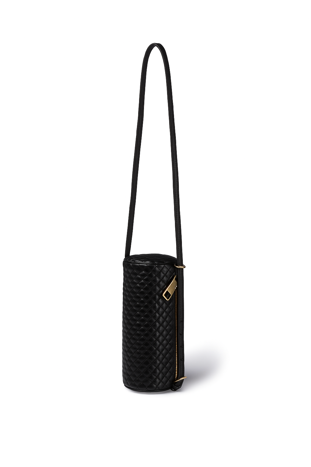 Asia Woven  Borsa a Cilindro in Pelle Stampata con tracolla regolabile