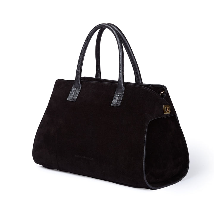 Elodie bowling medium leather handbag with detachable and adjustable shoulder strap