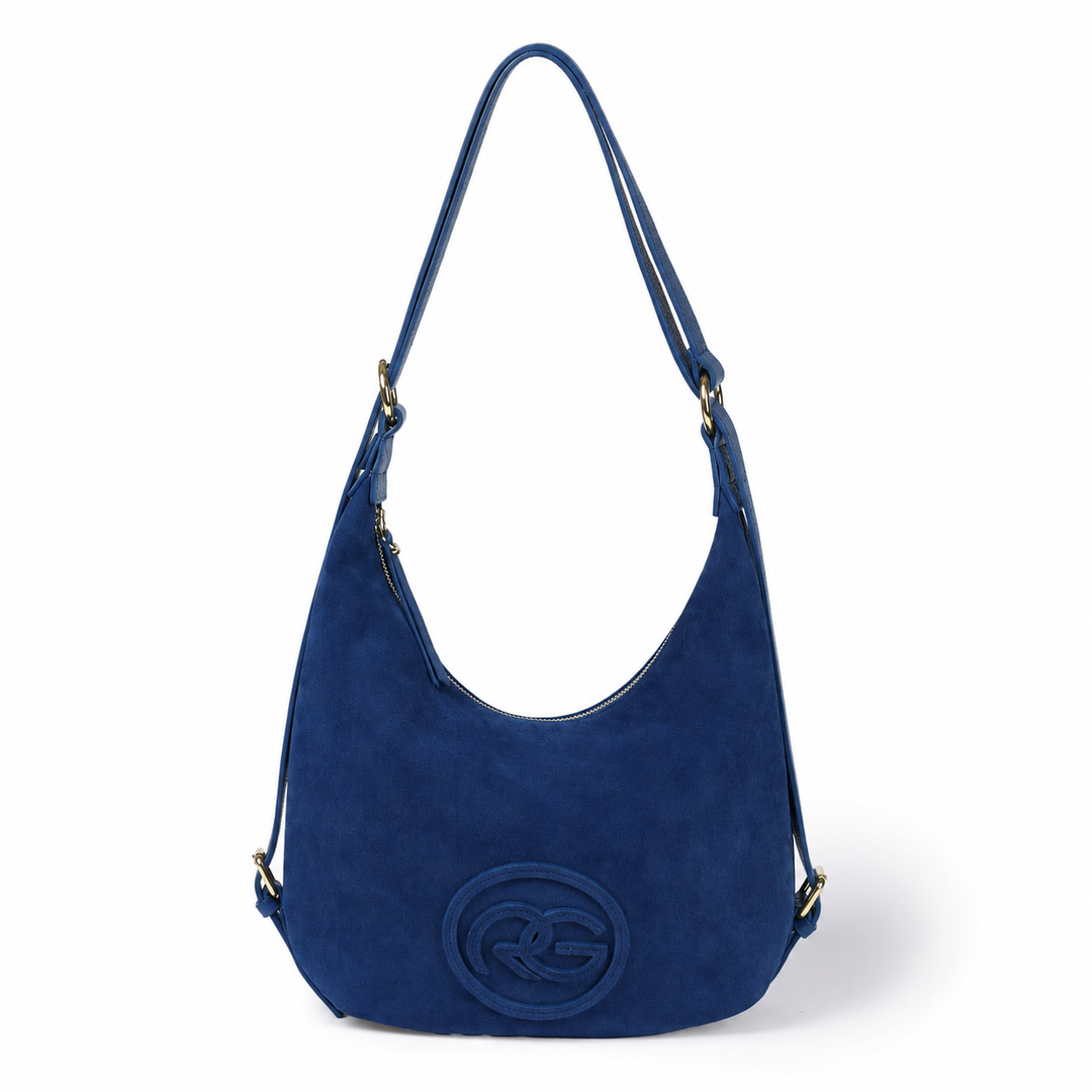 Roberta Suede – Convertible Suede & Leather Hobo Backpack