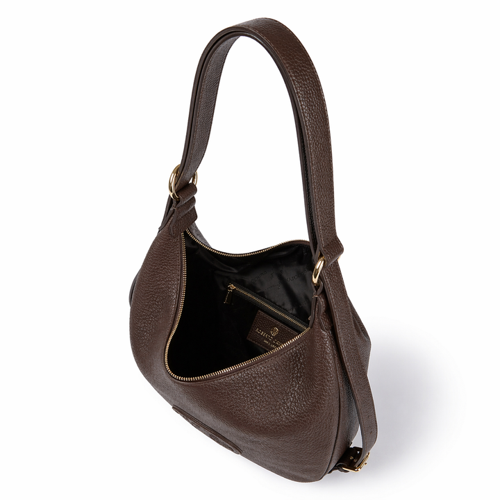 Roberta Convertible Shoulder Bag & Backpack – Grained Calfskin Leather with 3D RG Logo
