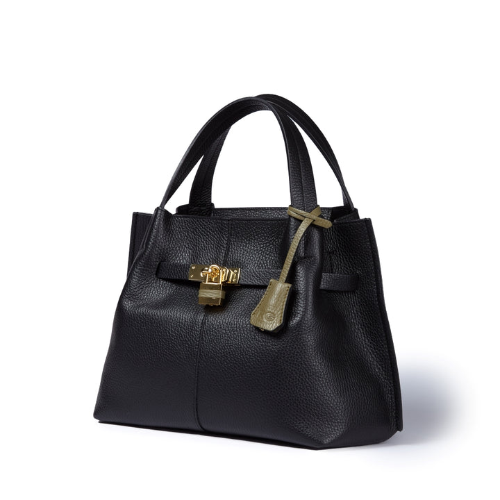 Giorgia handbag borsa in pelle con tracolla logata staccabile e regolabile
