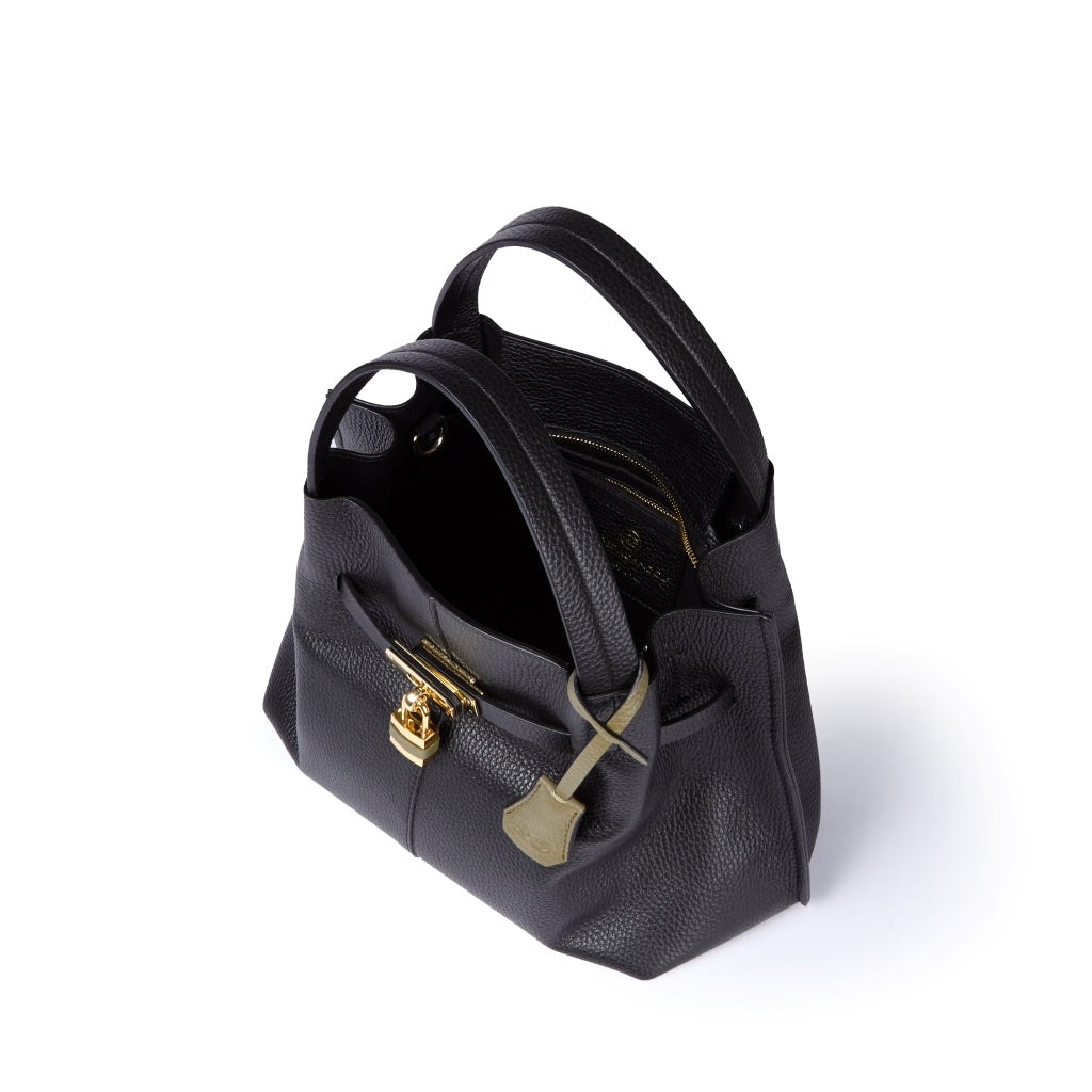 Giorgia handbag borsa in pelle con tracolla logata staccabile e regolabile