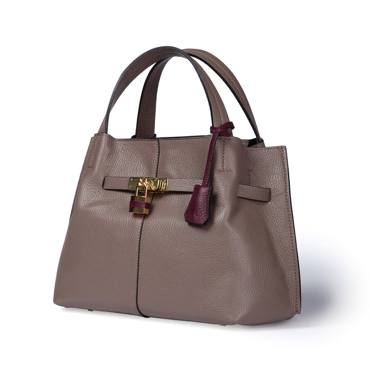 Giorgia handbag borsa in pelle con tracolla logata staccabile e regolabile