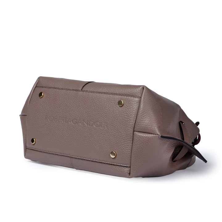 Giorgia handbag borsa in pelle con tracolla logata staccabile e regolabile