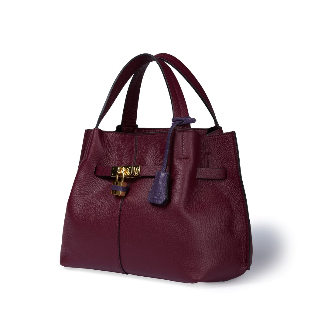 Giorgia handbag borsa in pelle con tracolla logata staccabile e regolabile